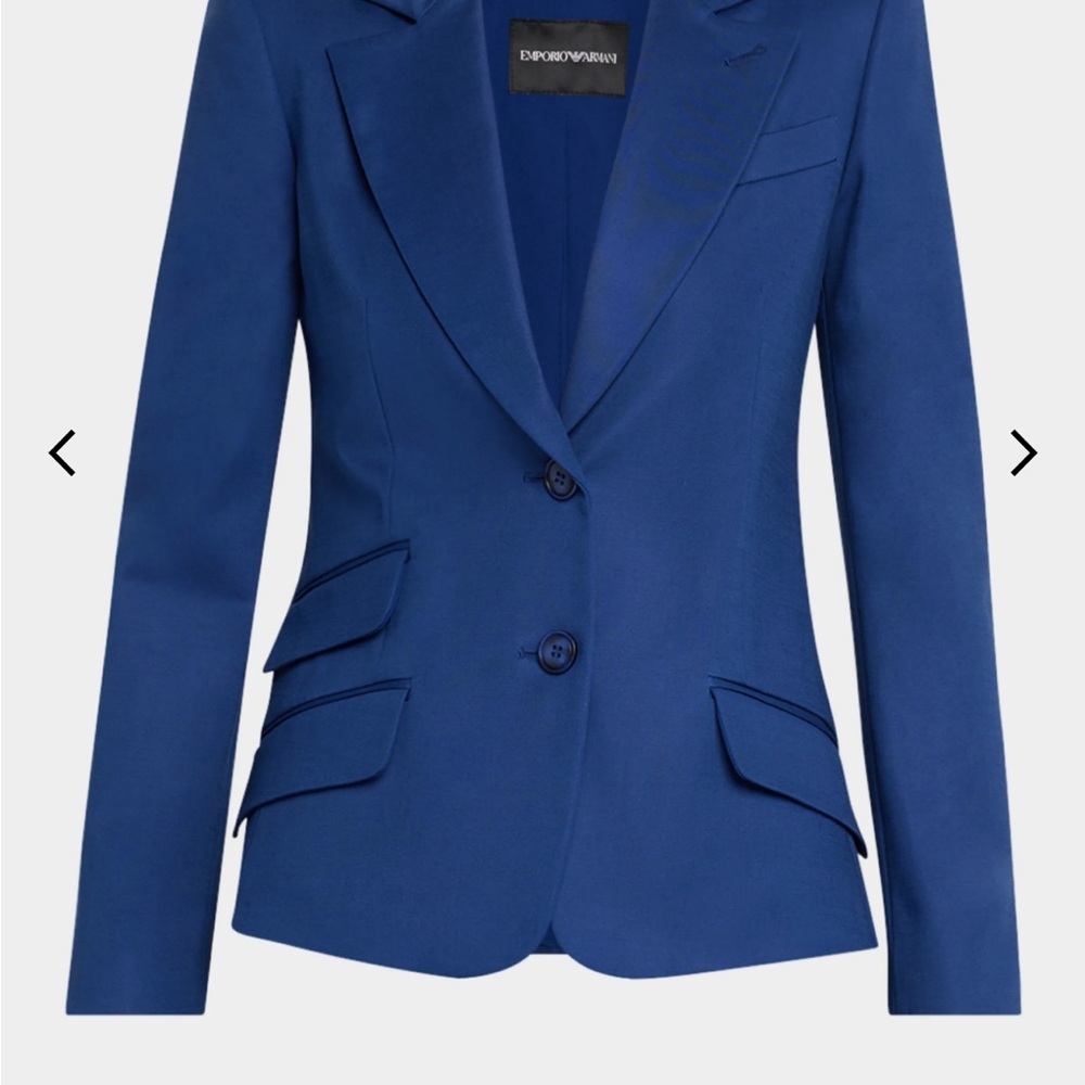Emporio Armani Women's Royal Blue Suit Jacket